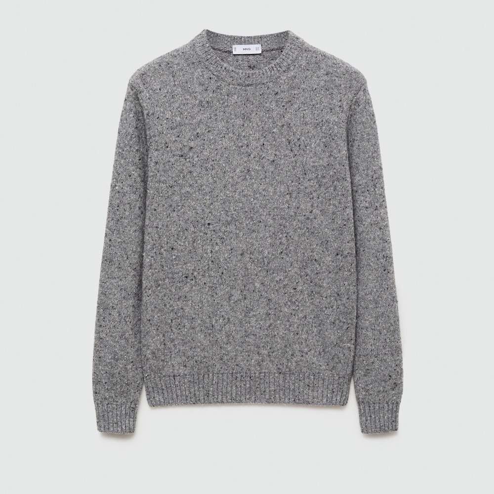 Mango - Marled Wool Knitted Sweater